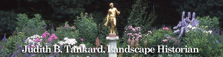 Saint Gaudens stature in garden